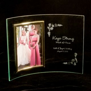 Personalized Engraved Glass Bridesmaid Photo Frame