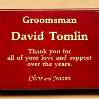 Personalized Engraved Wood Groomsman Humidor