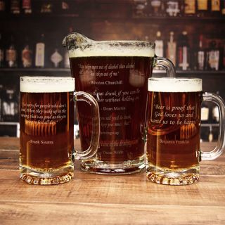 Personalized Engraved Pitcher Combo Set