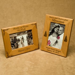 Personalized Engraved Wood Photo Frame